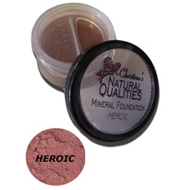 All Natural Mineral Powder Foundation With Botanicals For Women of Color Dark Skin Tones- Heroic
