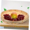 Levemolo 1pc Handmade Bamboo Sieve Round Rice Cleaning Basket Space-Saving
