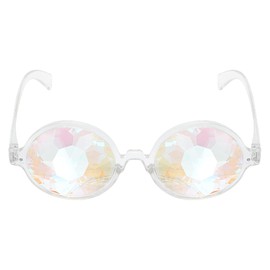 OMGREAT Rave Sunglasses Festivals Kaleidoscope Glasses Rainbow Prism Goggles Funky Sunglasses