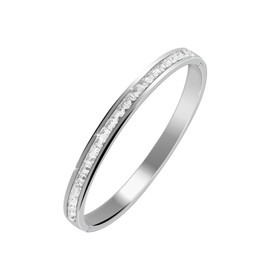 MILAKOO 4/6/8 mm Stainless Steel Bangle with Rhinestones Women's Stainless Steel Bracelet for Party, Stainless Steel