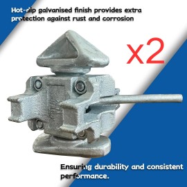LHWL 2pcs Sea Rail Shipping Container Manual Twist Lock Handlocking