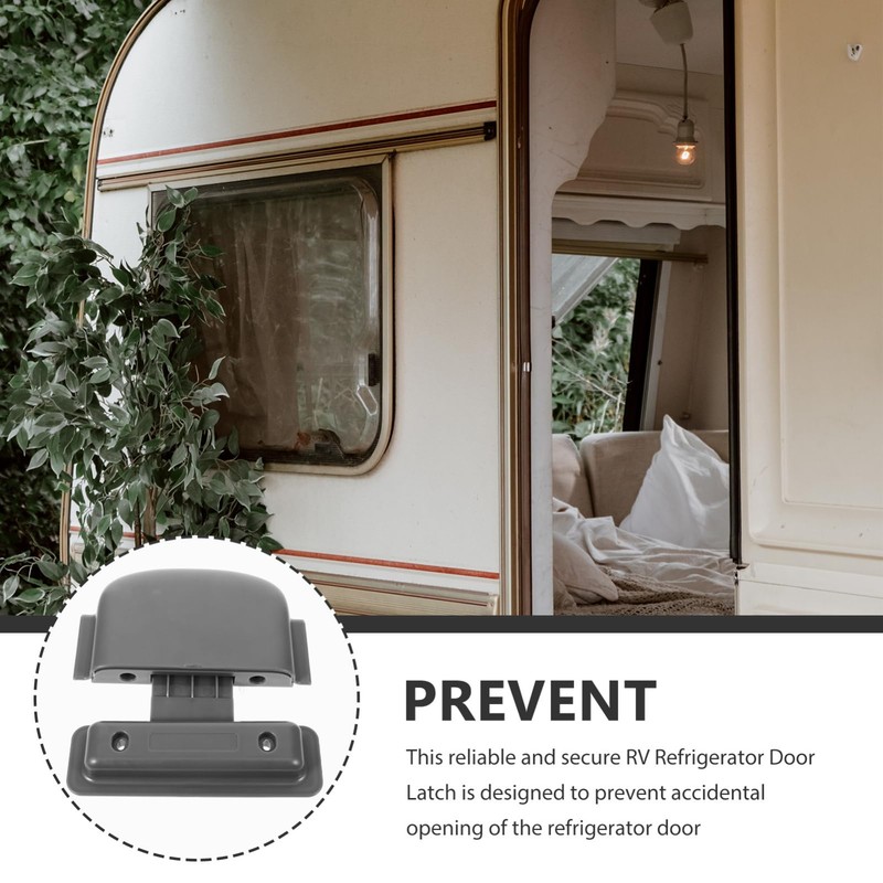 Mobestech Replacement Safety Buckle Camper Refrigerator Door Lock for Rvs