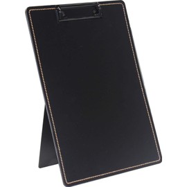 Clipboard Stand / Document Holder / Concept Holder A4 Stitched Polypropylene with Clip Mechanism with Stand Function Black - Pack of 1