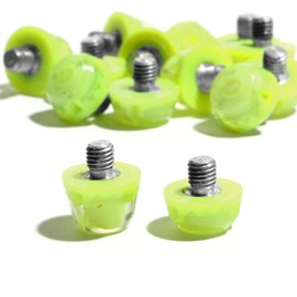 Genérico TPU Football Cleats 12 Replacement Pins Standard Thread (Neon Yellow)
