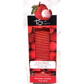 Touch Organic LYCHEE BLACK Tea Bags, 40 Bags, 2.5 oz