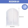 Protector Funda Ropa Traje 5pzs Guardar Cubrepolvo Colgante Bolsa Portatraje