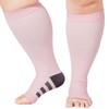 Abodhu Plus Size Compression Socks Open Toe Compression for Women&