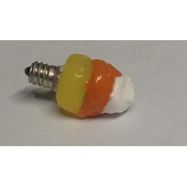 On The Bright Side - Specialty Silicone Bulb - Hand Dipped - Candy Corn - Pack of 2