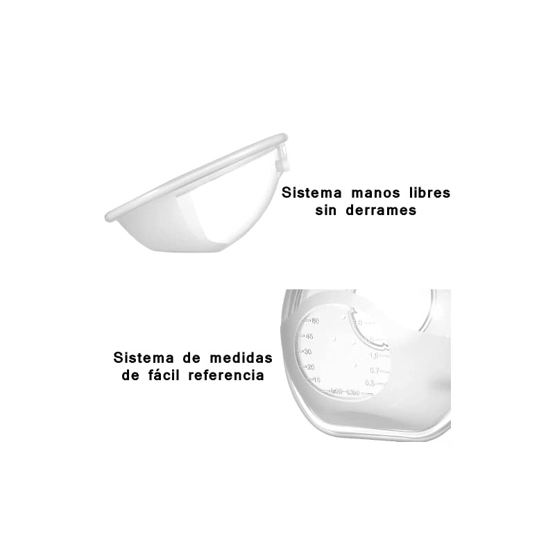 LURKO Conchas Recolectoras Lactancia 60 ml, 2 Piezas, Portectores Silicona
