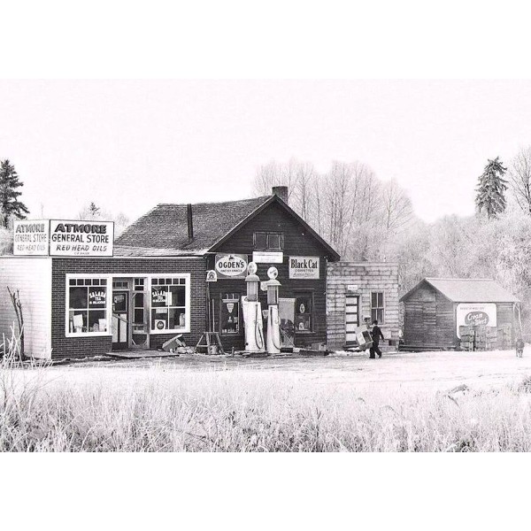 GENERAL STORE DEALER OILS DISTRIBUTORS SERVICE STATION 5x7 REPRINT