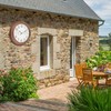 Vigorwise 12inch Outdoor Clocks Plastic Waterproof Wall Clock with Temperature