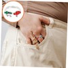 Healeved Mushroom Frog Adjustable Ring Unique Aesthetic Jewelry for Women