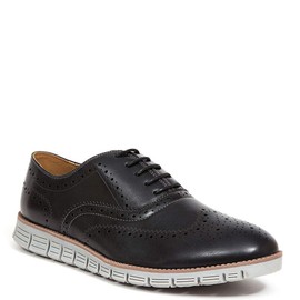 Deer Stags Boy's Oxford, Black, 7 Big Kid