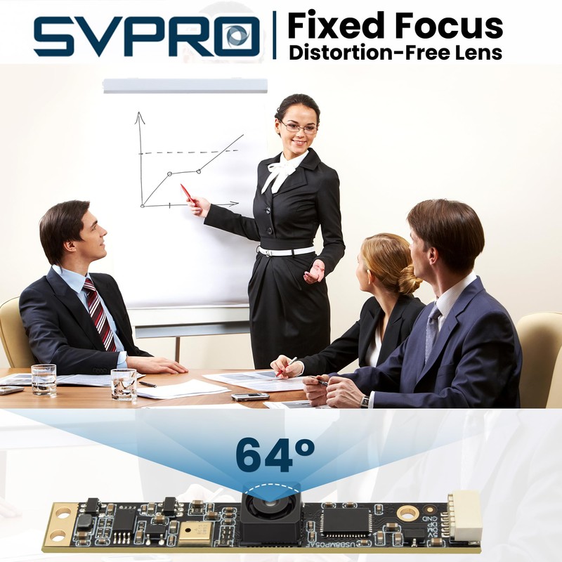 Svpro 8MP USB Camera with Microphone for Computer UVC Lightburn