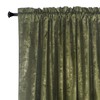 Roslynwood Luxury Gold Foil Print Moss Green Velvet Curtains 96
