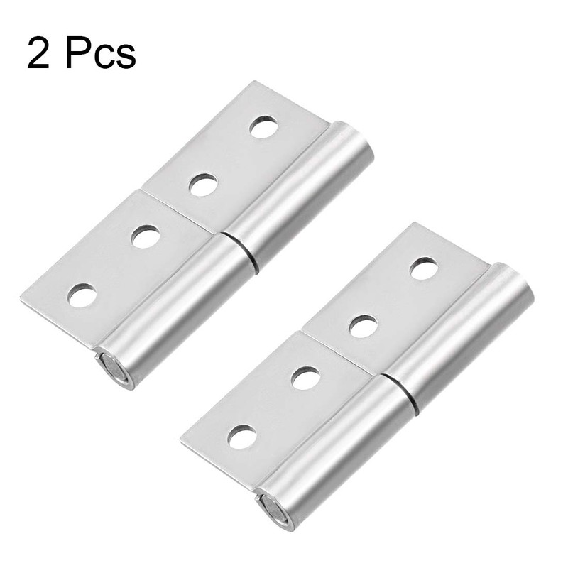 sourcing map 2-inch Long Steel Small Slip Joint Flag Hinge