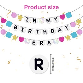 SKTMH Girl Birthday Party Decorations In My Birthday Era Banner Friendship Bracelet Banner Friendship Bracelet Birthday Banner Birthday Era Decor Singer Party Decor Singer Birthday Party Decorations