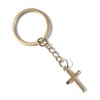 Dreambase Key Ring Cross, antique silver