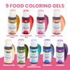 ENCO Yummy Collection 9 Food Coloring Gel Set 1.41 oz