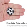 Luatoxry 100Pcs Soccer Iron on Patches, 3cm Soccer Ball Patch,