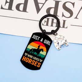 UVIBEW Horse Gifts for Women Girls Western Stocking Stuffers for Women Horses Keychain Stocking Stuffers for Horse Lovers Christmas Horses Memorial Gifts For Woman
