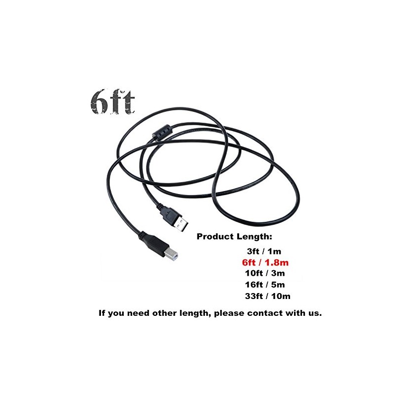 PwrON 6ft USB 2.0 Data Sync Cable Cord Lead for