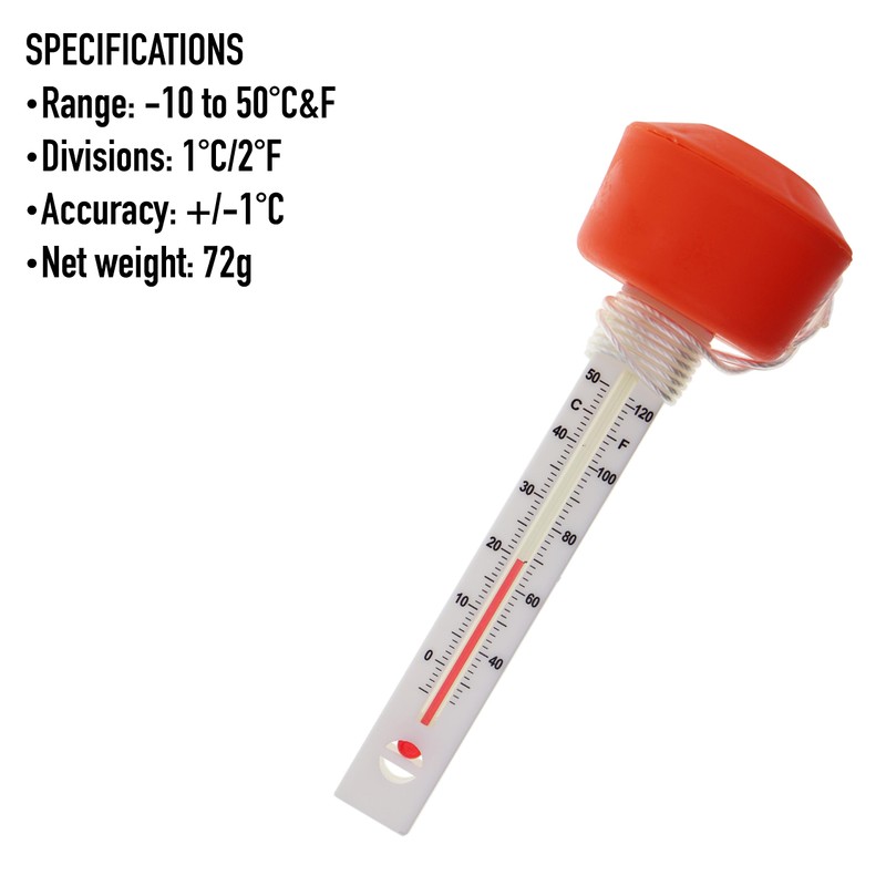 Floating Water Thermometer to Easily Read Water Temperature - Great