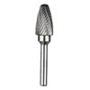 sourcing map Double Cut Tungsten Carbide Rotary File 9/16-inch Head