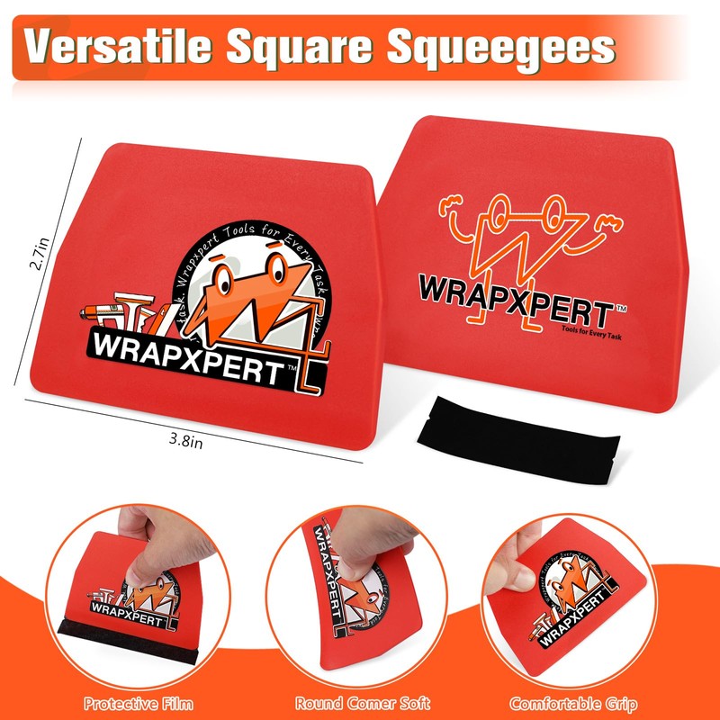 WRAPXPERT Vinyl Wraps Tools Tint 6 Pcs Car Window Tint