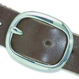 Tandy Leather Center Bar Buckle 1-1/2" (38 mm) Solid Brass/Nickel Plated 1722-02