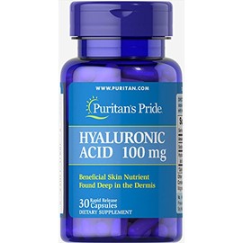 Puritan's Pride Hyaluronic Acid 100 mg-30 Capsules