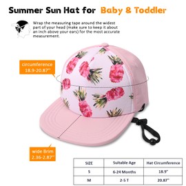 Kids Baseball Hat Visor, Toddler Boy Girl Sun Protection Hat Cotton Hats,Sun Hat for Baby Little Girls Boys Children （2-5 Years