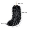 QinRuan Fluffy women's bag fox tail pendant keychain, cosplay faux