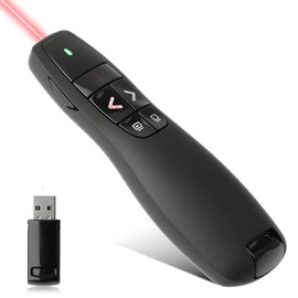 Wireless Presenter Remote Presentation Clicker for Powerpoint 2.4GHz 328FT/100M Presentation Pointer Slide Clicker for Computer Laptop Mac