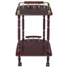 Coaster CO- Serving Cart Accents, Merlot and Brass