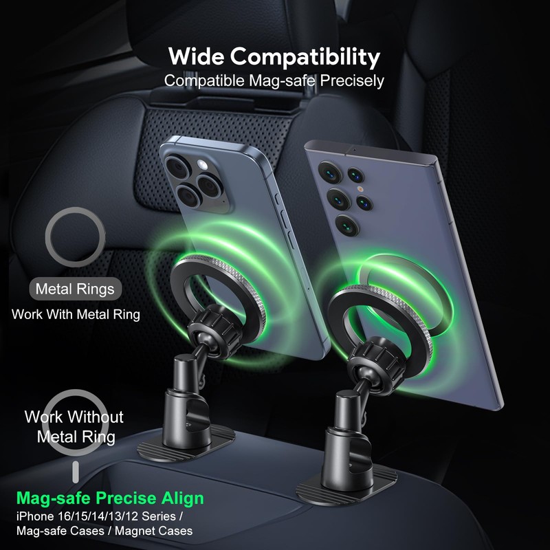 Esoulk Ring Magnetic Strong Car Holder Dashboard Windshield Air Vent