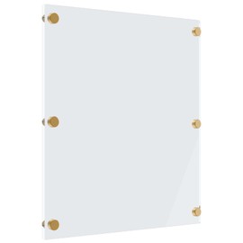 MaxGear Acrylic Dry Erase Board for Wall, 36'' x 24'' Clear Large Acrylic Writing Board Non Magnetic Floating Frameless Wall Mounted Big Whiteboard with 4 Markers,1 Eraser and 1 Cloth