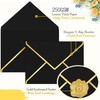 AVERZELLA 100 Pack 5x7 A7 Envelopes for Invitations, Black and