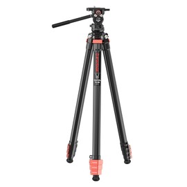 IFOOTAGE Gazelle TA3B+Komodo K3 Aluminum Camera Tripod with Fluid Head,Portable Travel Tripod,for Professional Photography, Content Creation, Vlogging and Video Production
