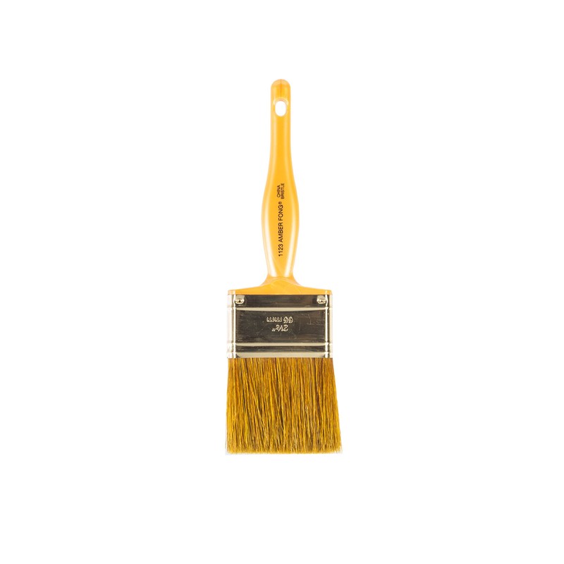 WOOSTER BRUSH 1123-2 1/2 Fong Brush, 2-1/2", Amber
