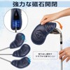 ゴルフアイアンカバー マグネット ウェッジカバー クラブヘッドカバー セット 10枚(4-9,P,A,S,L) 透かし番号 ダークブルー合成皮革