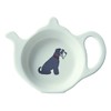 Sweet William Teabag Dish, Teapot Shape, Schnauzer Grey