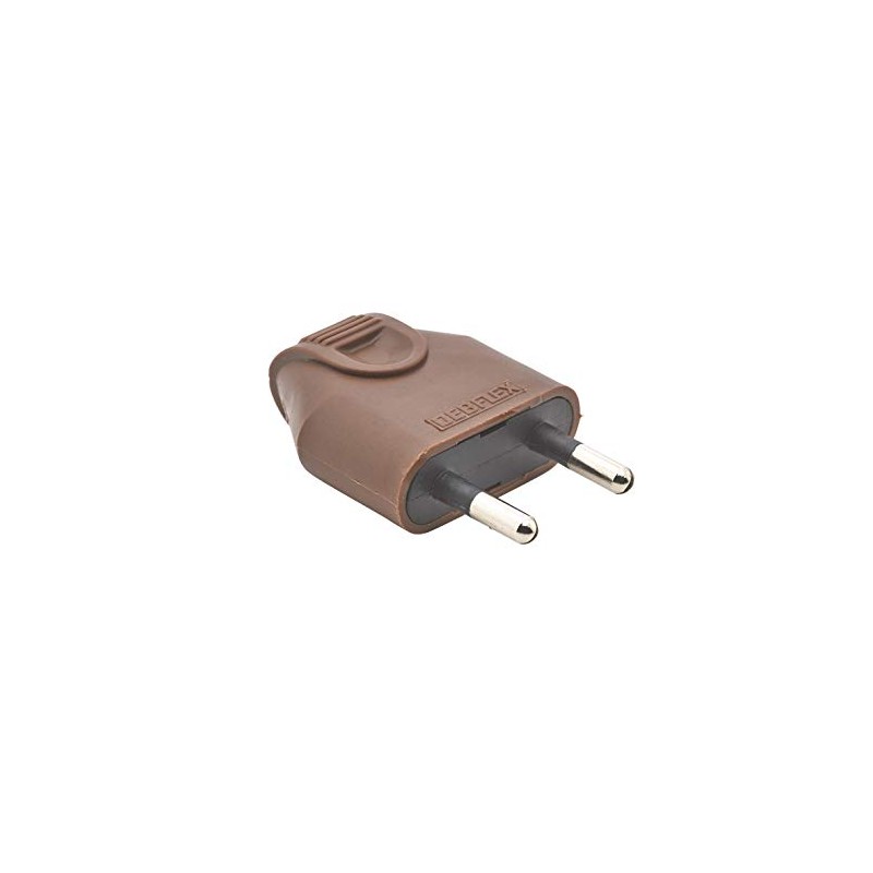 Debflex 713600 Plug 2P 6A Right Hat Brown