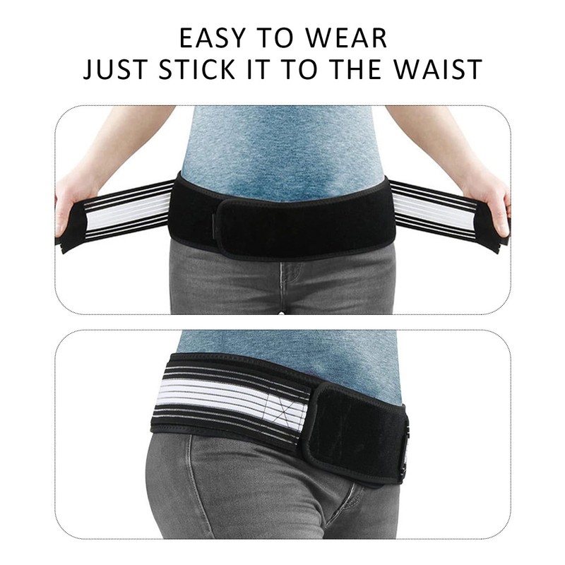 ZGDEIWGF 1 Lower Back Support Belt, 1 Storage Bag, Lumbar