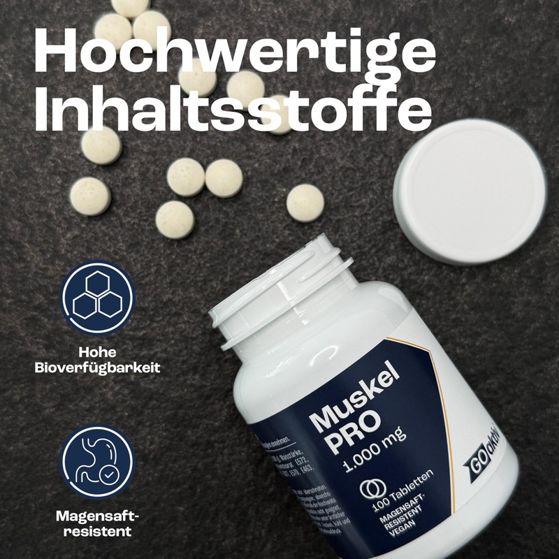 GOaktiv® Muscle PRO Sodium Bicarbonate Tablets - High-Quality Sodium Hydrogen