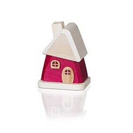 Unbekannt Egermann 3403 Incense House Red Dwarf House 9 x 7 x 5.5 cm Ore Mountains Wood Christmas