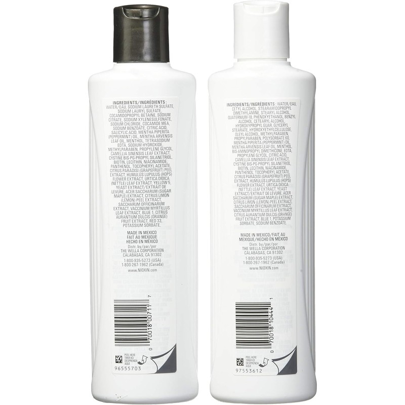 Nioxin System 2 Cleanser Shampoo and Scalp Therapy Conditioner Duo
