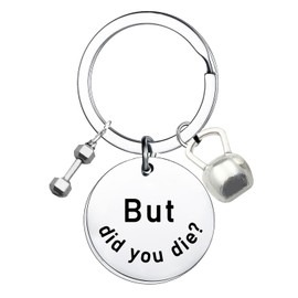 Waeceip Funny Fitness Gifts For Women Motivation Keychain Workout Gifts For Gym Lovers Dumbbell Keychain Bodybuilding Gym Dad Gift Personal Trainer Gift Fitness Accessories