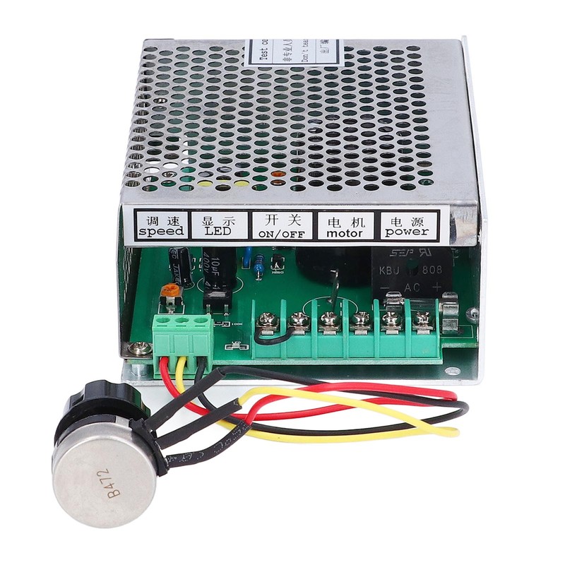 PWM DC Motor Speed Controller AC110‑220V Input DC0‑100V Output Aluminum