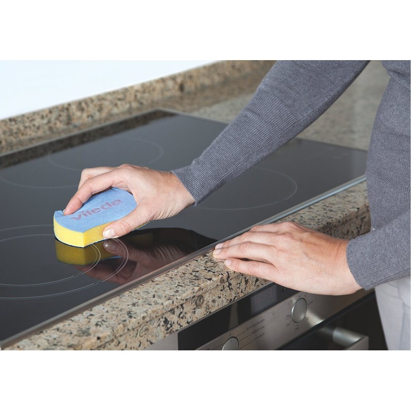Vileda Scrunge Glass Ceramic Stovetop No-Scratch Scrub Sponge (Pack of